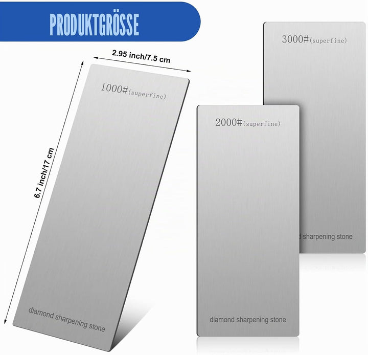 Zhehao Diamant-Schleifstein für Messerschärfer, Schleifstein, Schleifstein, für Küche, stumpfe, stum