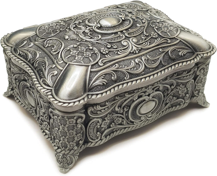 falado Antike Prägung Metall Aufbewahrungsbox Spieluhr Aufziehbar und Golden Movement Music Box für