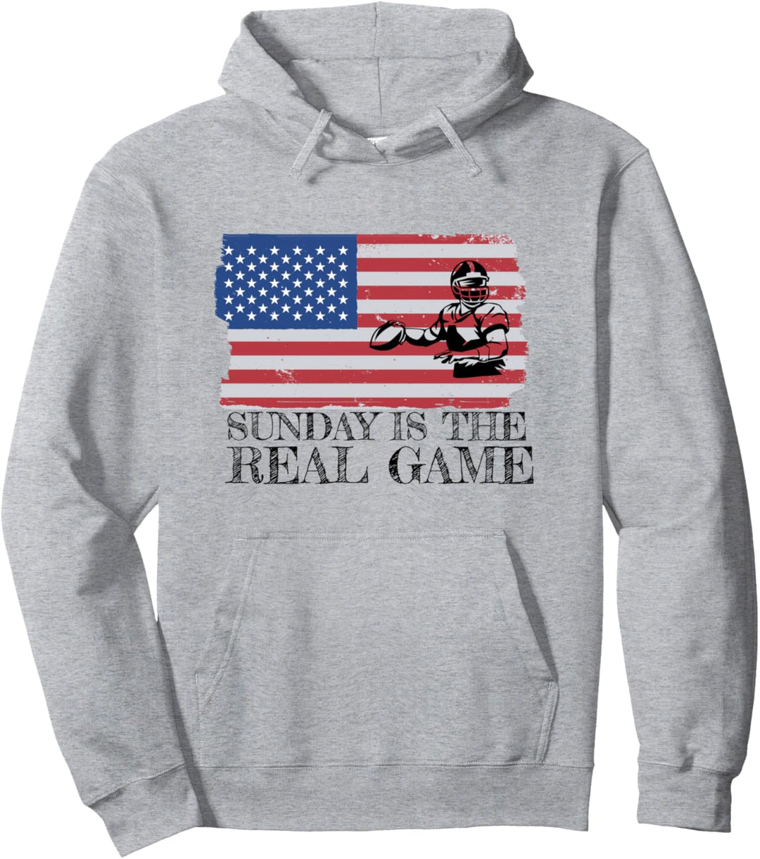 Sonntag ist Spieltag im American Football Pullover Hoodie