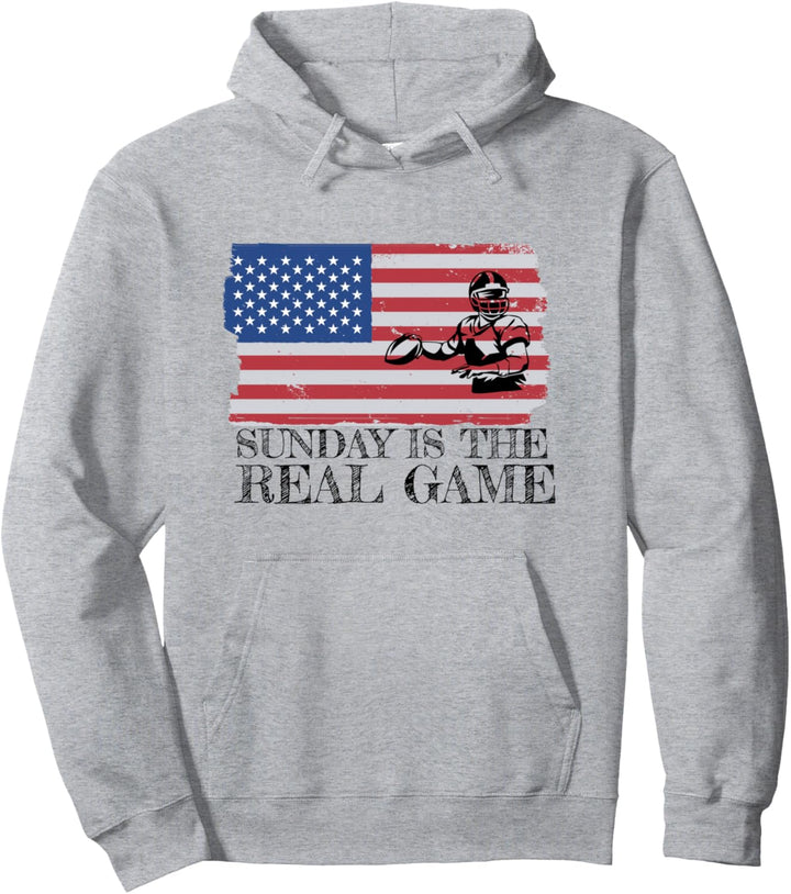 Sonntag ist Spieltag im American Football Pullover Hoodie