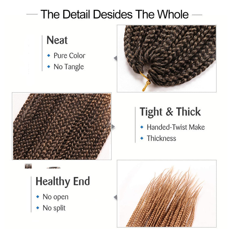7Packs Box Braids Crochet Braids Hair Extensions Kanekalon Kunsthaar Crochet Hair Braids Haare Kunst