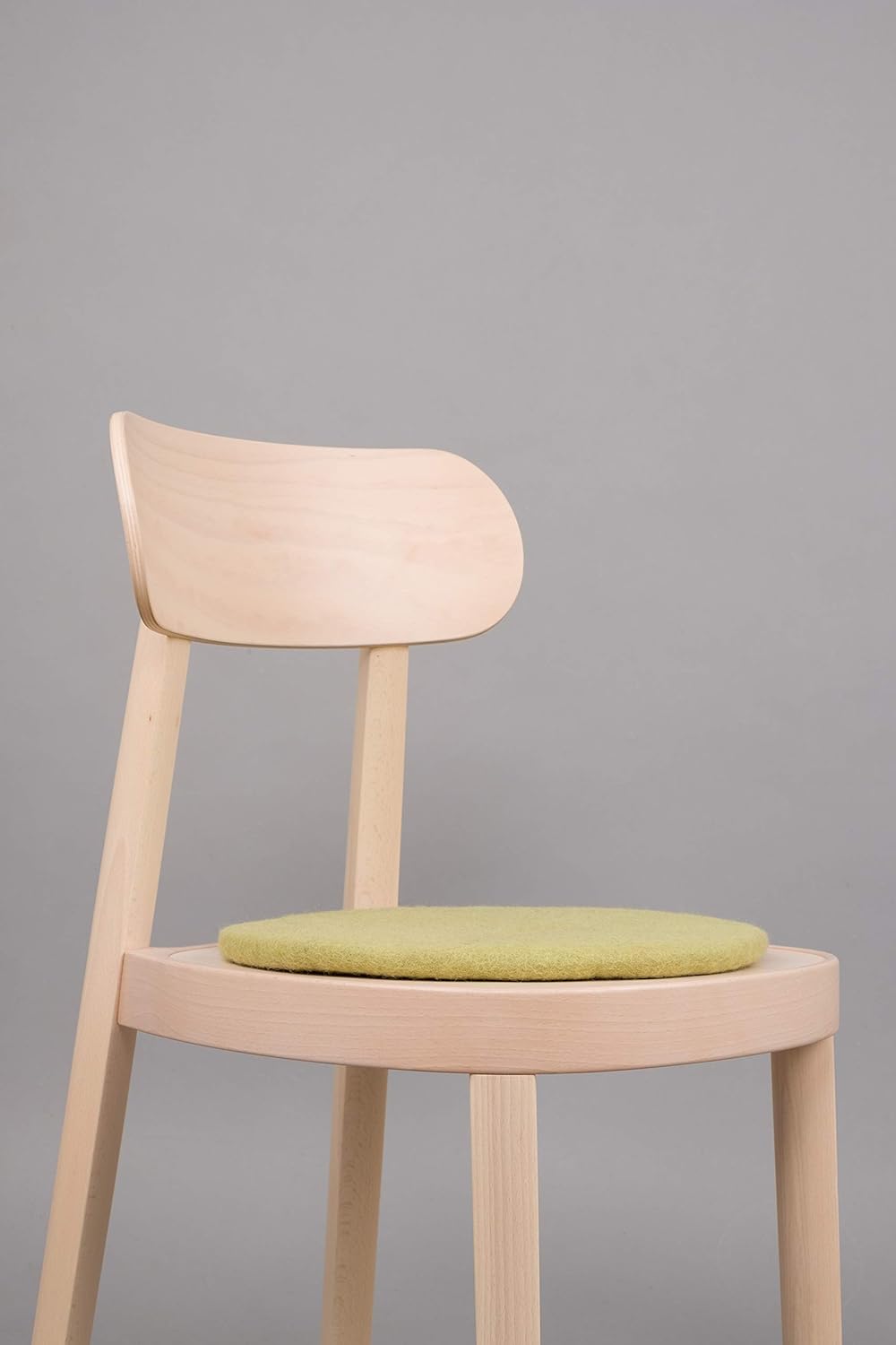 myfelt Flache Filz-Sitzauflage/Stuhlauflage - Pitt - rund, 36 cm, Hellgrün, Hellgrün