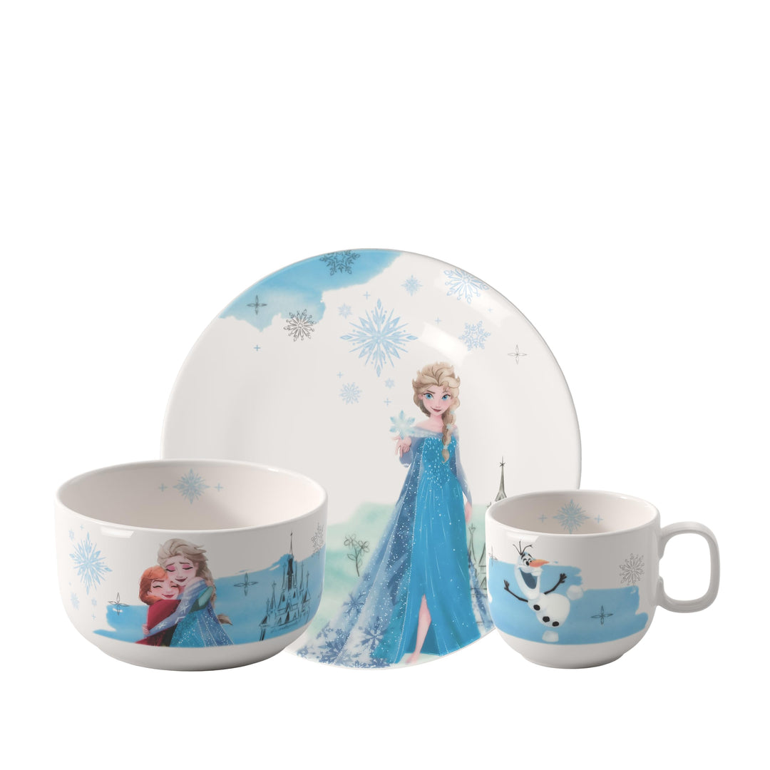 Villeroy &amp; Boch - Disney Frozen Kindergeschirr Set 3tlg., Spülmaschinenfest, Mikrowellensicher, Gesc
