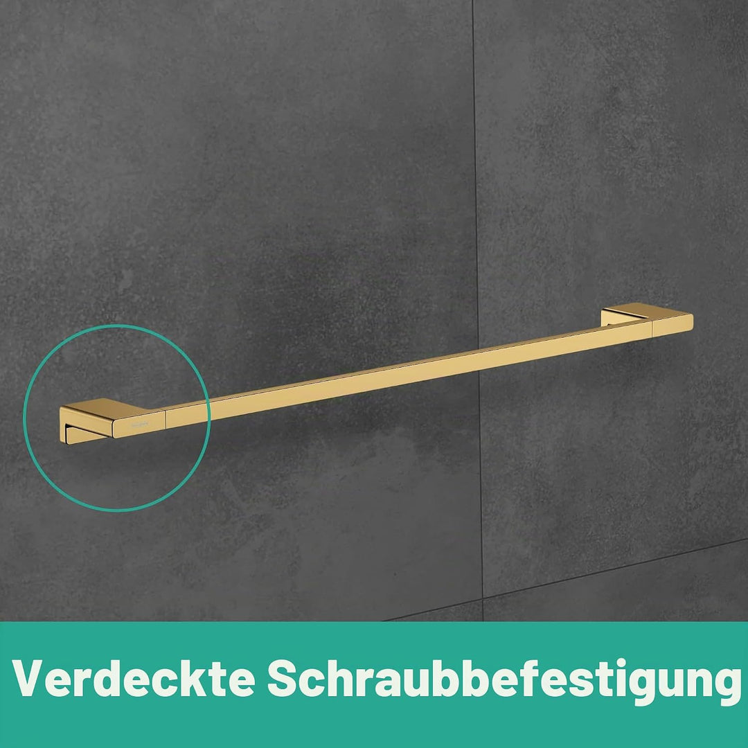 hansgrohe Handtuchstange AddStoris, Badetuchhalter 64.8cm, Handtuchhalter, Brushed Bronze 648mm Einz