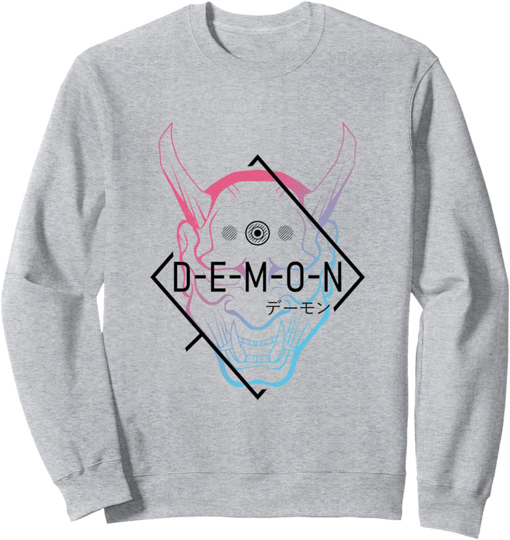 Japanische Oni Maske Dämon Oger - Aesthetic Japan Samurai Sweatshirt