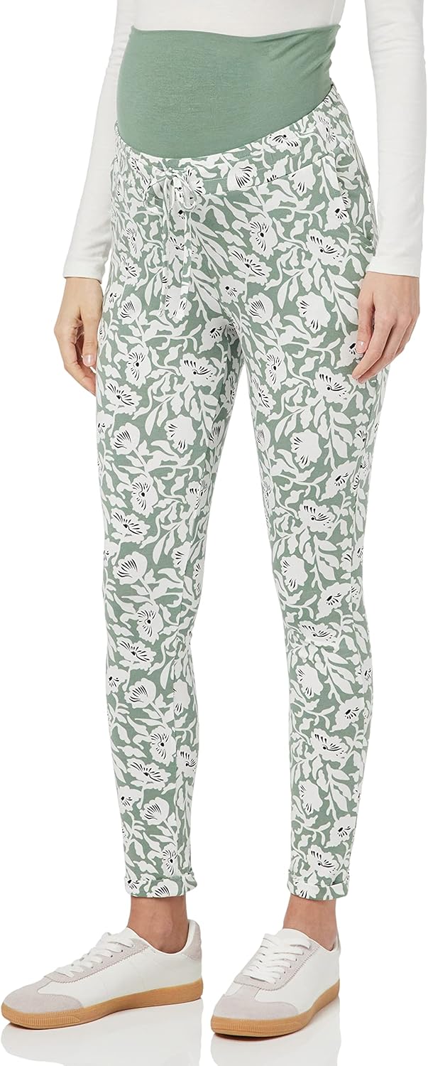 Noppies Damen Pants Kingston The Belly All Over Print Hose S Lily Pad, S Lily Pad