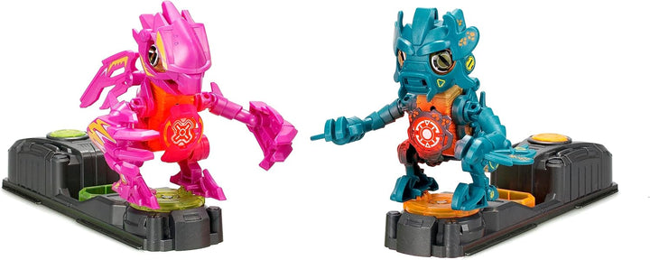 YCOO Biopod Kombat Duo Pack – 2 elektronische Kreaturen zum Bauen und Sammeln – Rosa und Grün – Spie