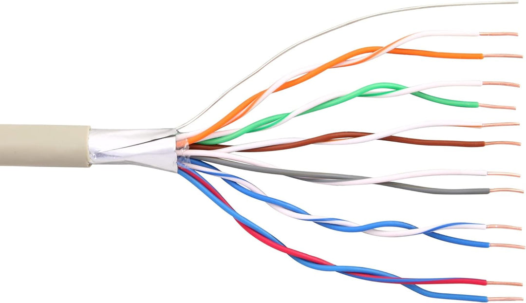 InLine 69977A Telefon-Kabel 12-adrig, 6x2x0,6mm, zum Verlegen, 100m Rolle