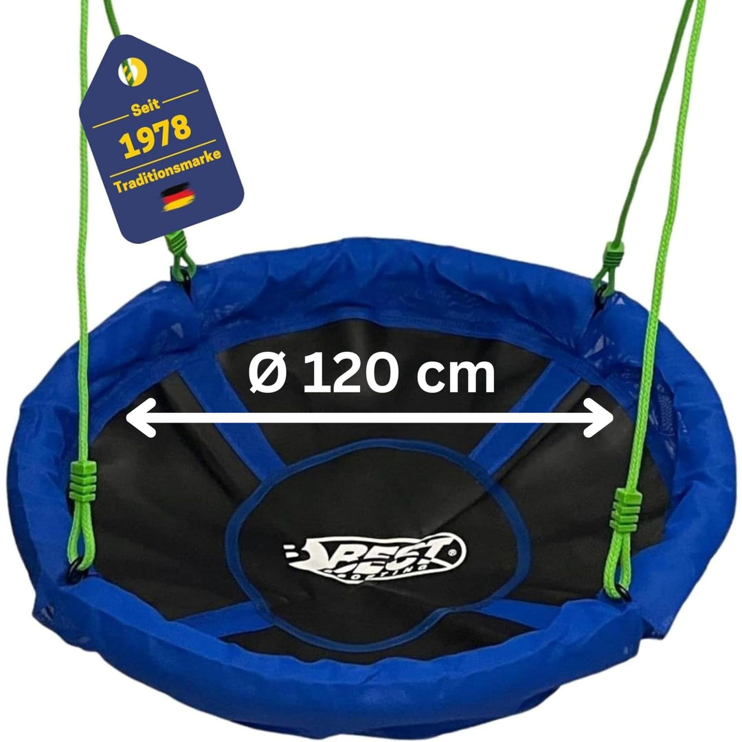 Best Sporting Nestschaukel I Gartenschaukel Ø 60, 80, 90, 100 oder 110 cm I Bis 150 kg belastbar I H