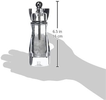 Peugeot 18238 Vittel Salzmühle Acryl, 4,9 x 4,9 x 16 cm, transparent Salzmühle 16 cm, Salzmühle 16 c