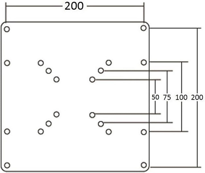 NEG Profi Universal TV-Wandhalterung Extender 2540 (weiss) Schwenk-, neig-, ausziehbar und drehbar (
