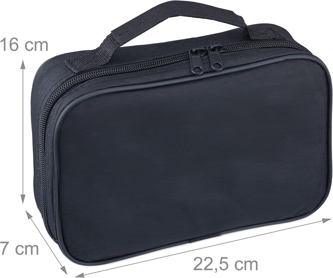 2 x Boule Set, 12 Boccia Kugeln aus Metall, 2 x Zielkugel & Abstandsmesser, Petanque mit Tragetasche