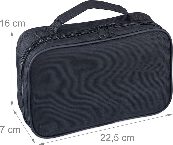 2 x Boule Set, 12 Boccia Kugeln aus Metall, 2 x Zielkugel & Abstandsmesser, Petanque mit Tragetasche