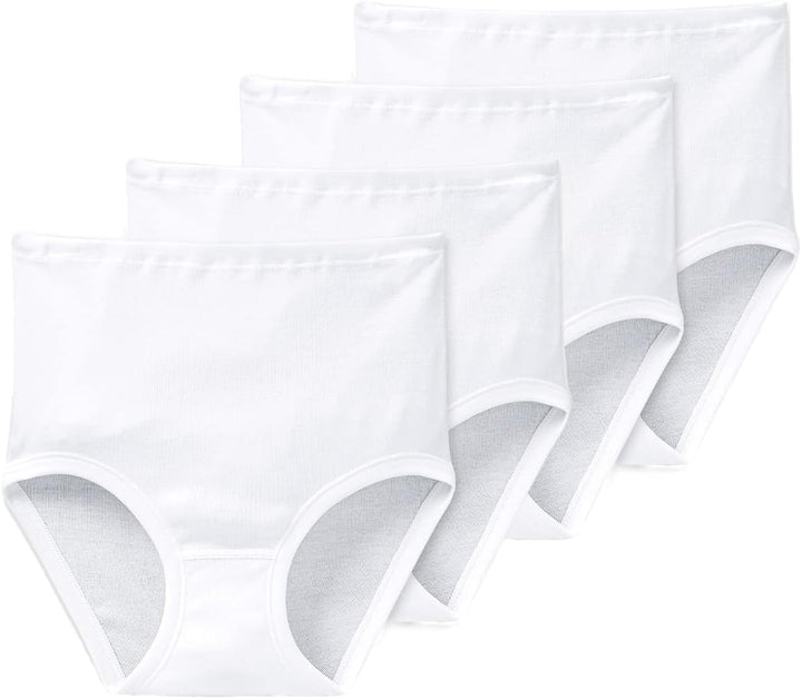 Schiesser Damen 2 PACK Taillenslip - Original, 4 X Weiss