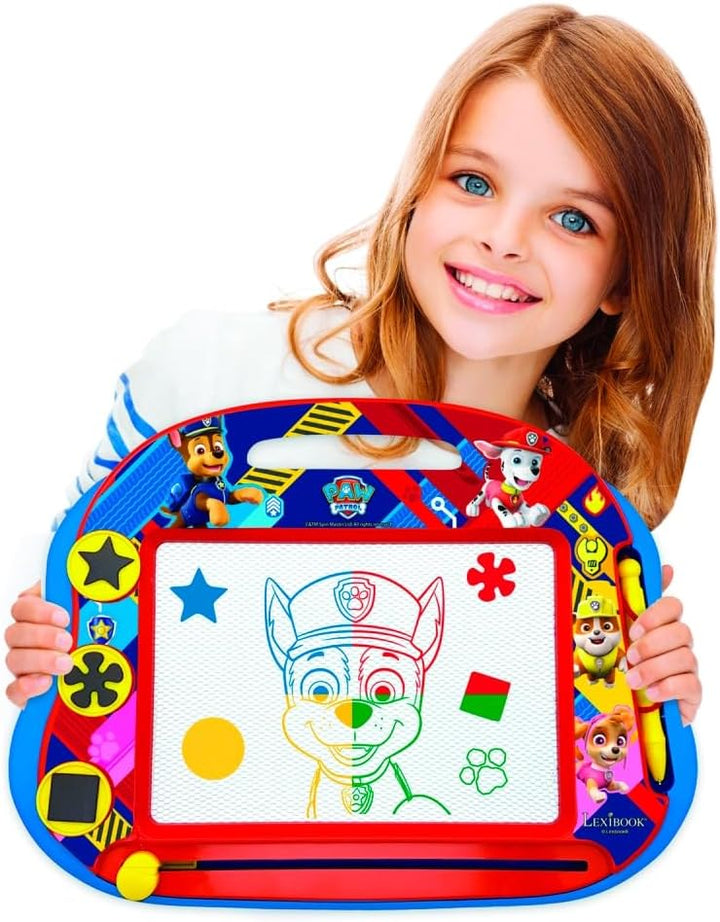Lexibook Magische magnetische Paw Patrol Helfer auf vier Pfoten Zeichentafel, Magnettafel für Kinder