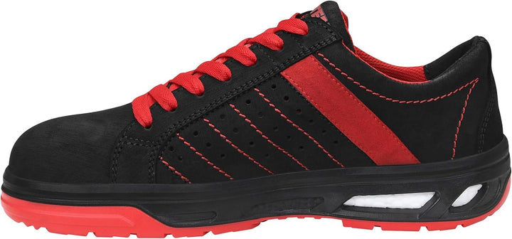 ELTEN Schuhe, Breezer XX10 Low ESD S1 44 EU Schwarz Rot, 44 EU Schwarz Rot