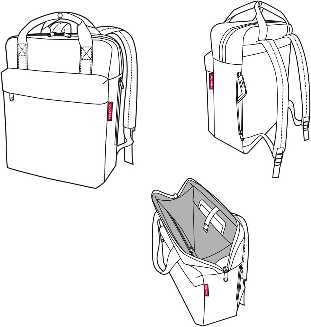 reisenthel allday backpack M - vielseitiger Rucksack für Alltag, Reisen, Einkaufen oder Arbeit - was