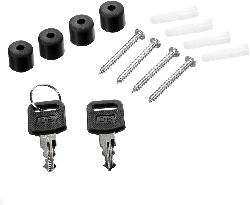 Melko Briefkasten mit Zeitungsfach Schwarz Wandmontage Postkasten mit Edelstahl Schutzklappe und Sic