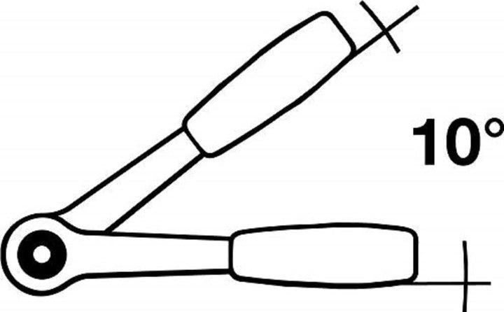 STAHLWILLE 512 | 1/2“ Ratsche mit 36 Zähnen, umschaltbar | Länge 265,5 mm | extrem robust | ergonomi