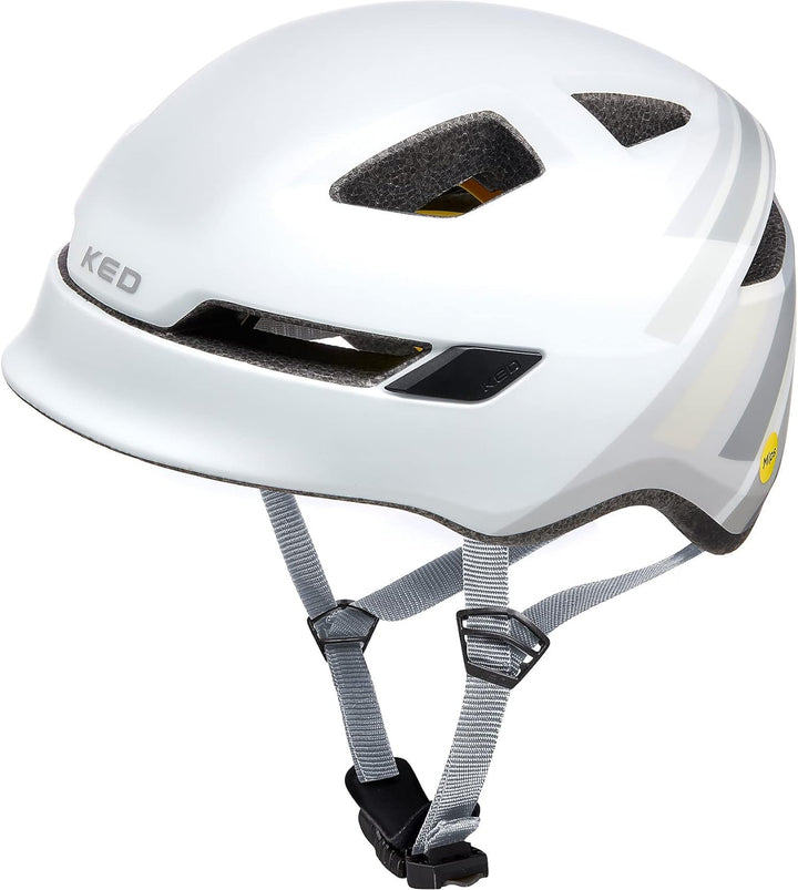 KED Pop MIPS Kinder Fahrrad Helm schwarz/weiss 2023 Weiss M (52-56cm), Weiss M (52-56cm)