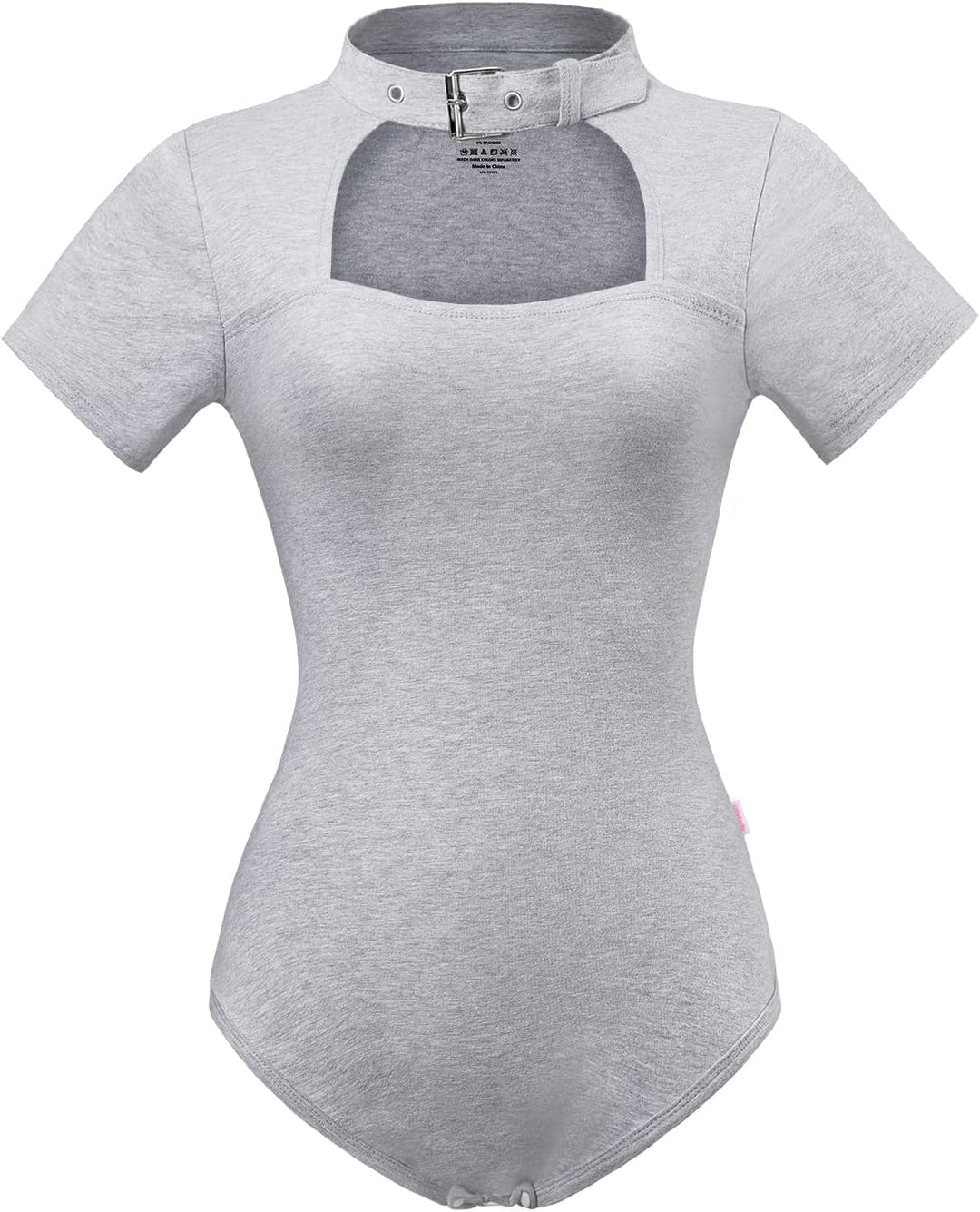LittleForBig Baumwolle Strampler Onesie Pyjamas Bodysuit-Kragen Grau XS, Grau XS
