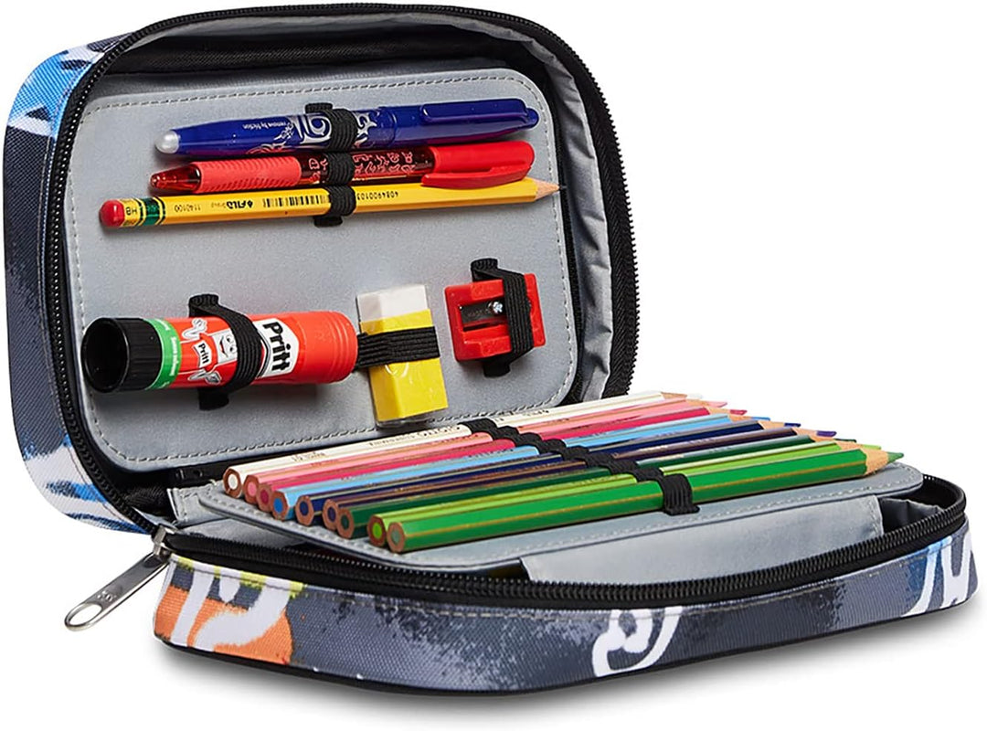 Seven Speed Case Federmäppchen, Mäppchen, Mehrfarbig, Federtasche für Schreibwaren, Etui mit Stiften