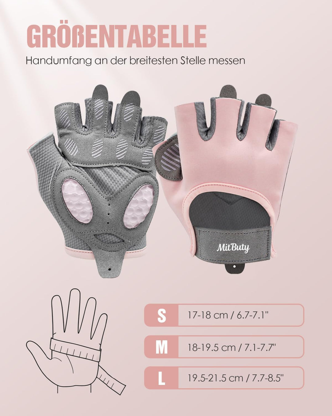 Trainingshandschuhe für Herren und Damen – Fitness Handschuhe zum Gym, Gewichtheben, Crossfit, Kraft