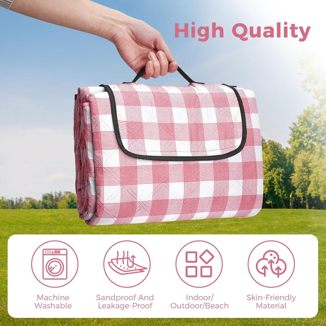 Oak & Tea Picknickdecke Wasserdicht 150x200 cm Sandfrei Isoliert Maschinenwaschbar Stranddecke Campi
