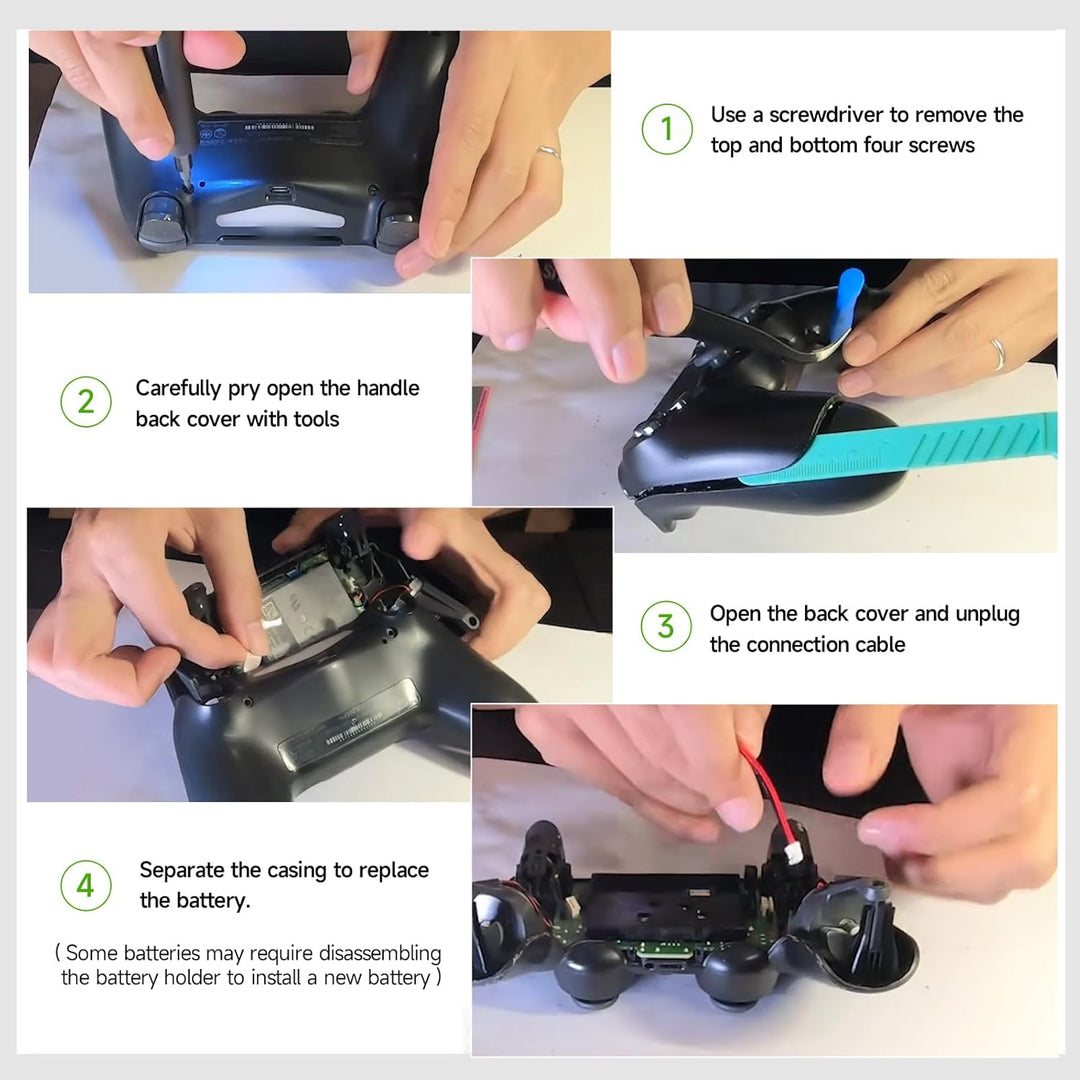 PS4 Akku 2000mAh Ersatz für Sony PS4/PS4 Pro/PS4 Slim PS4 Dualshock 4 Controller CUH-ZCT1E CUH-ZCT1H