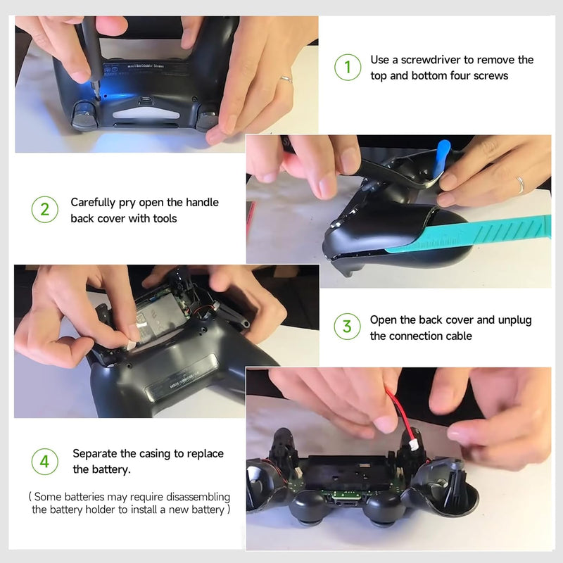 PS4 Akku 2000mAh Ersatz für Sony PS4/PS4 Pro/PS4 Slim PS4 Dualshock 4 Controller CUH-ZCT1E CUH-ZCT1H