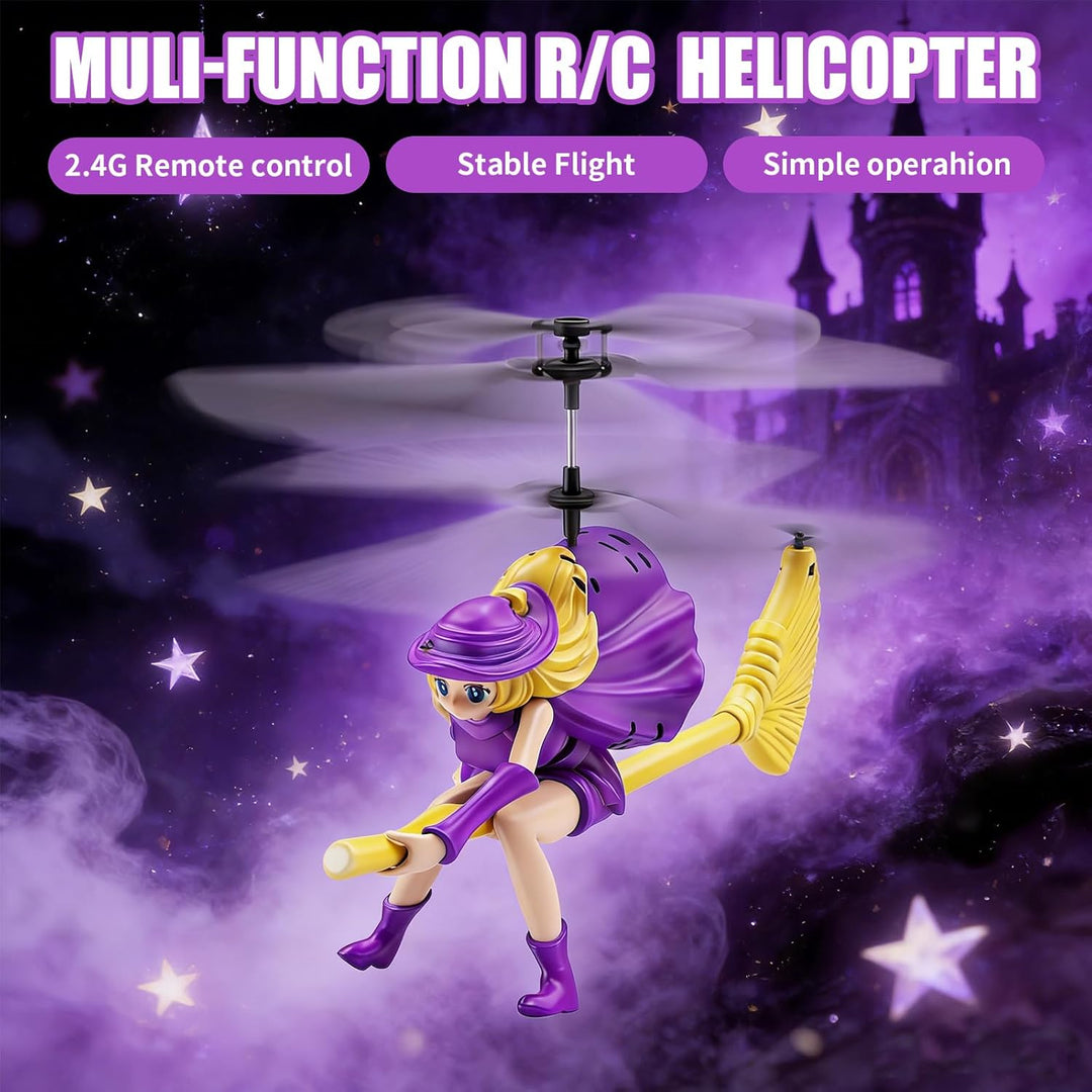 OBEST Fernbedienung Hexe Hubschrauber, Fliegen Magie Junge Drohne, Mini-Flugzeug, Flugzeit 12 Minute