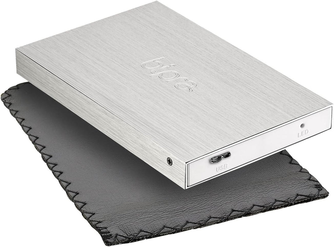 Externe Festplatte, 160 GB, USB 3.0, 6,4 cm (2,5 Zoll), FAT32, silberfarben