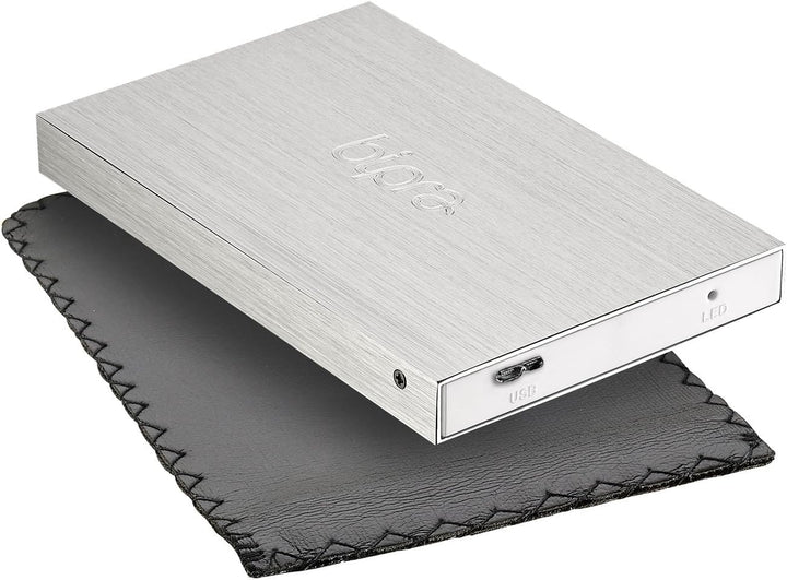 Externe Festplatte, 160 GB, USB 3.0, 6,4 cm (2,5 Zoll), FAT32, silberfarben