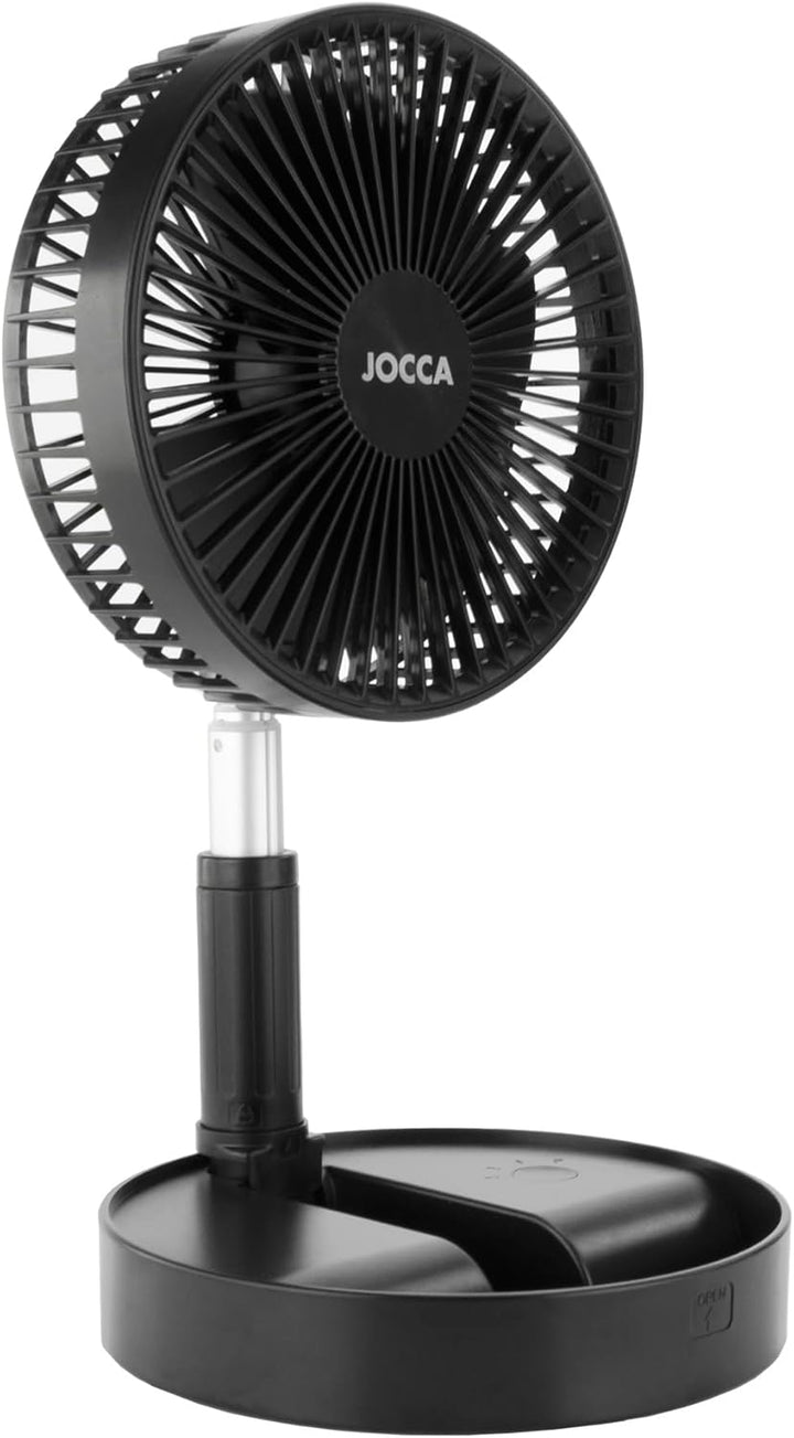 Jocca - Standventilator mit Fernbedienung | Wiederaufladbarer 7200mAh Akku | Tragbarer Ventilator |