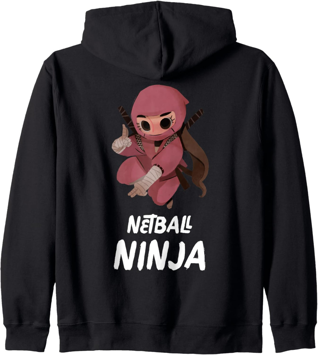 Netzball Ninja Mädchen Lustiger Sport Kapuzenjacke