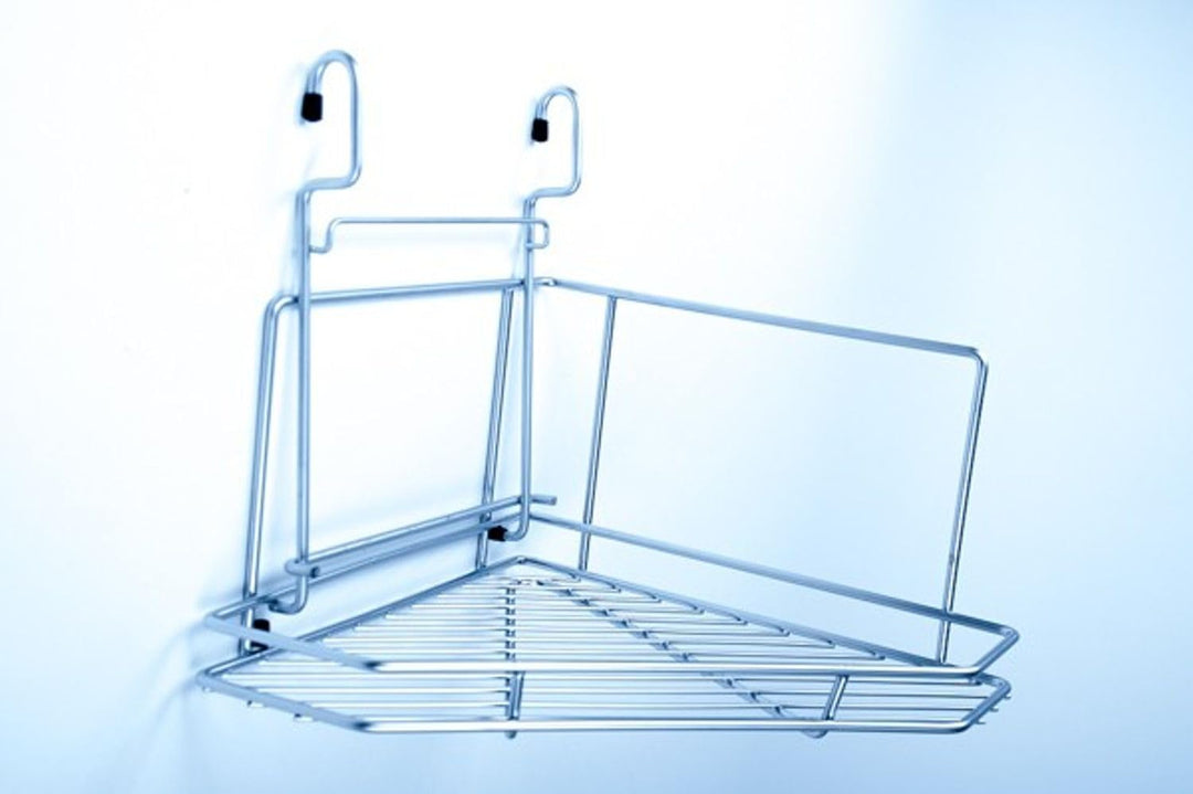 Wesco Relingsystem Eckregal rechts und links Matt-Chrom
