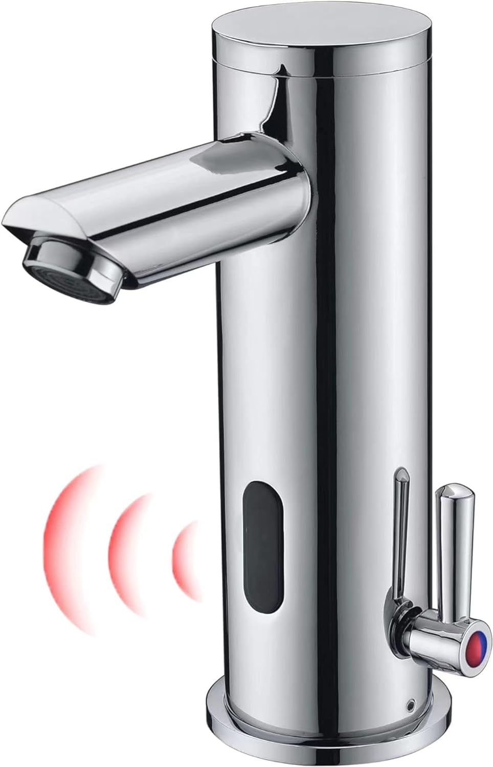 Gangang Infrarot Wasserhahn Bad mit Sensor Automatik Berührungsloser Waschtischarmatur Induktion Bad