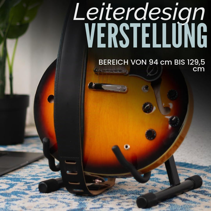 Levy's M26PD-BLK Gitarrengurt Top Grain Leather 3" - Black Schwarz, Schwarz