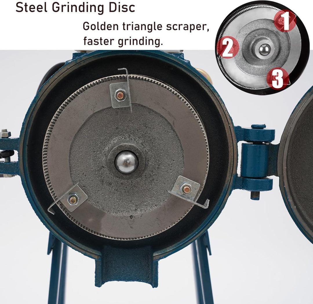 Maismühle 50-75 kg/h 2200W Elektrische-Schrotmühle, industrielle Zerkleinerer für Getreide Pfeffer S