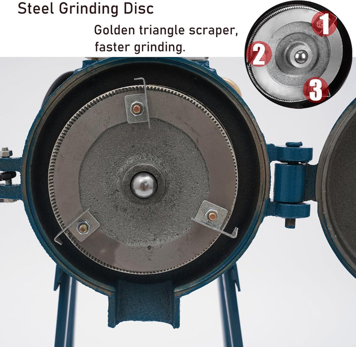 Maismühle 50-75 kg/h 2200W Elektrische-Schrotmühle, industrielle Zerkleinerer für Getreide Pfeffer S
