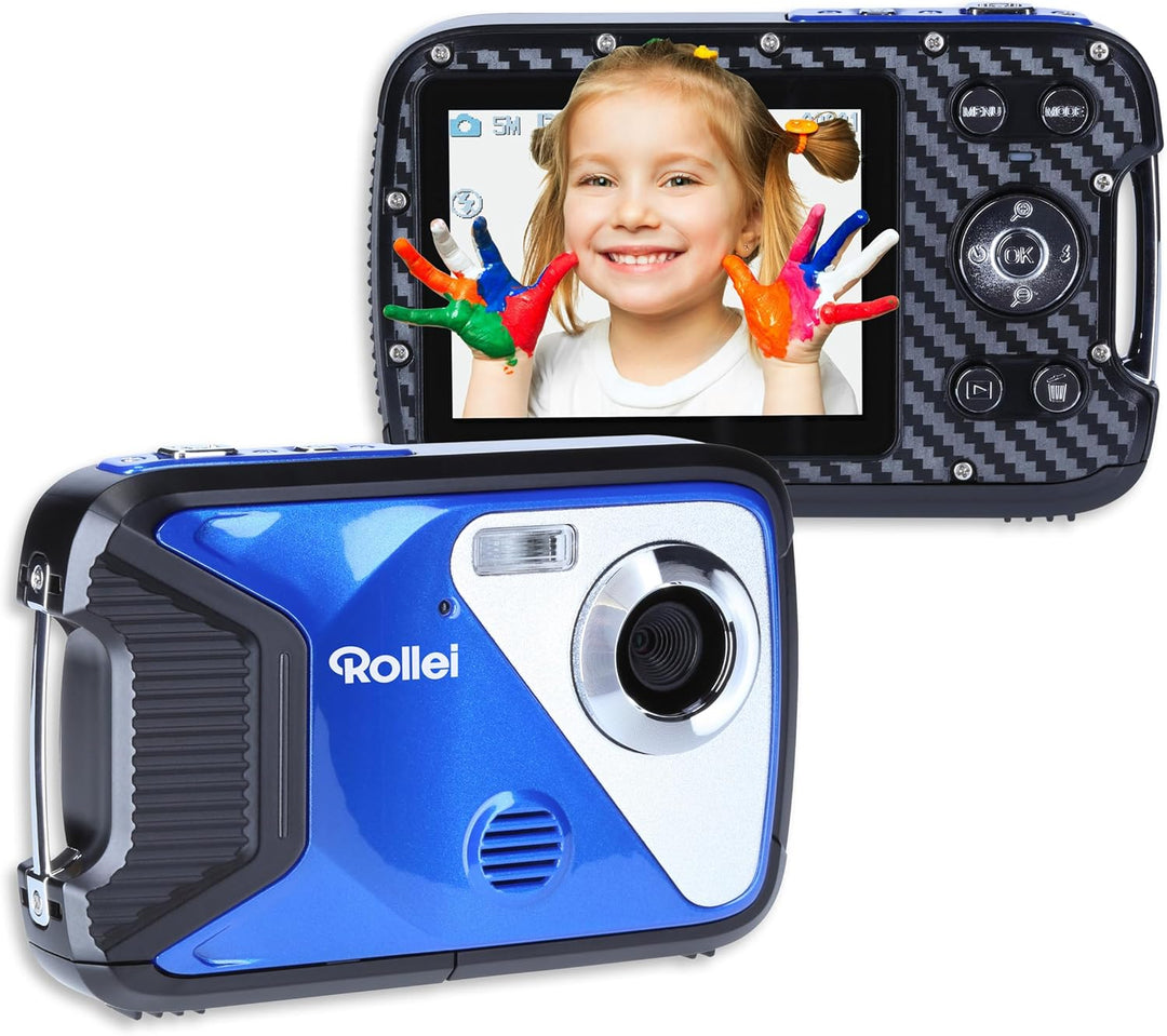 Rollei Sportsline 60 Plus - wasserdichte Digitalkamera mit 21 MP & Full HD Camcorder - Sports-Cam mi