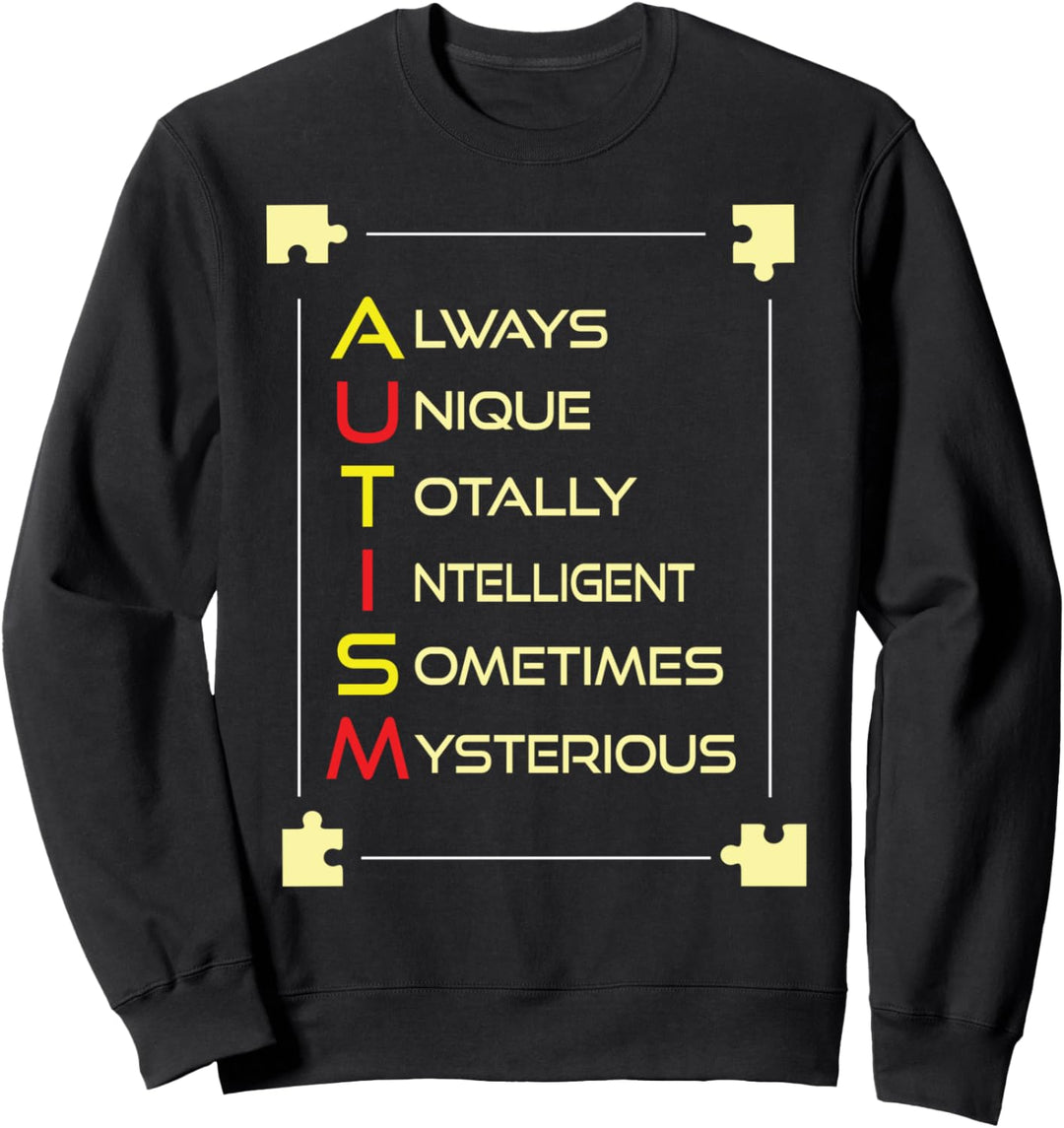 Autism Awareness ASD Puzzle Pieces Sweatshirt