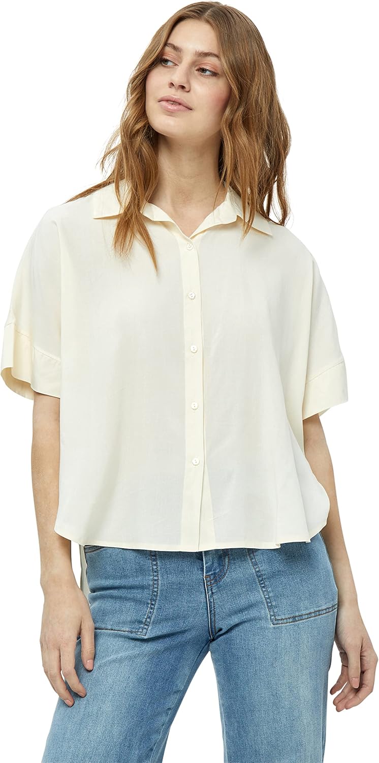 DESIRES Damen2/4 Shirt, Weisse Pfingstrose, S