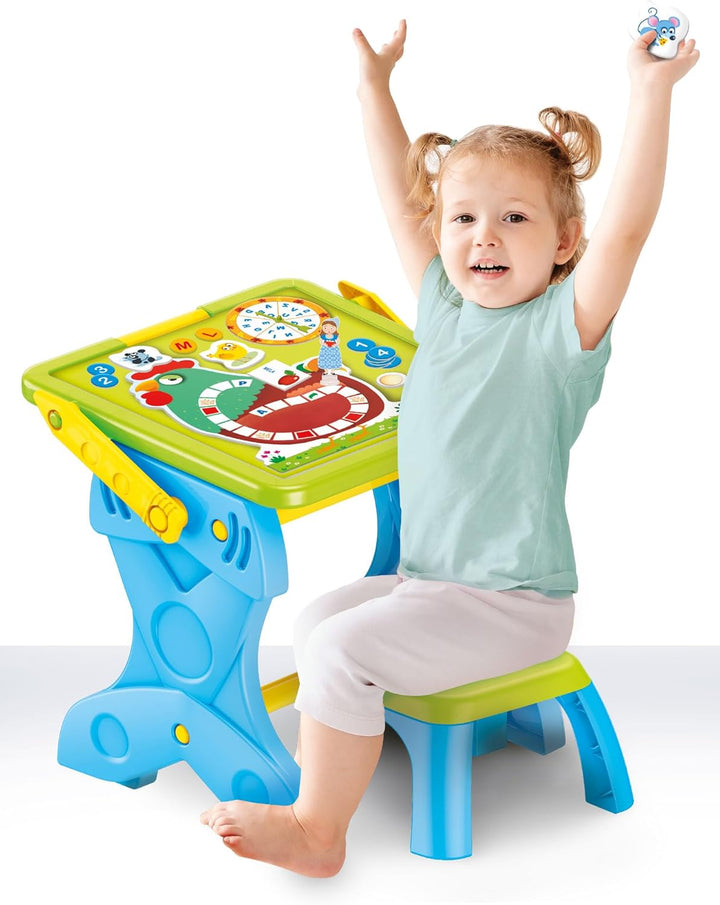 Liscianigiochi 97142 Carotina LED-Bankett für Spiel und Lernen, 3 in 1, Set in Kindergrösse, Mehrfar