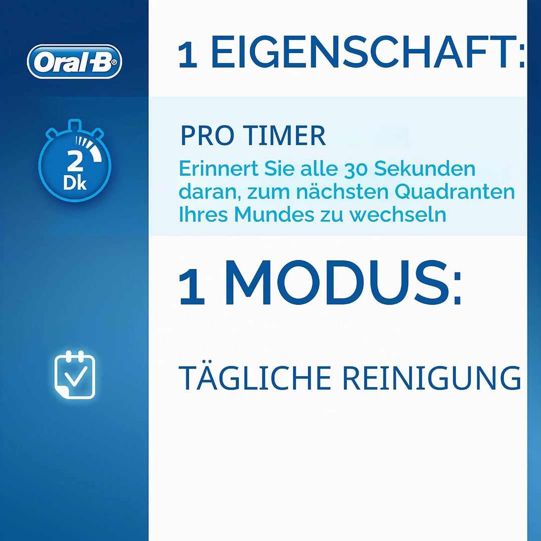Oral-B Junior Elektrische Zahnbürste/Electric Toothbrush für Kinder ab 6 Jahren, mit 2 Putzmodi und