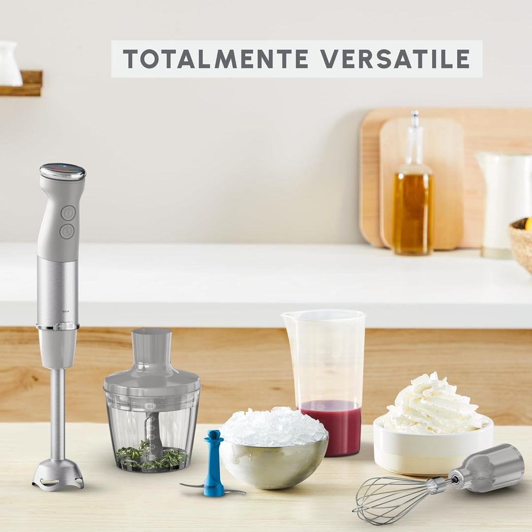 Moulinex Quickchef+, Stabmixer, Technologie mit Powelix-Klingen, Leistung 1000 W, Mixer mit Schnellm