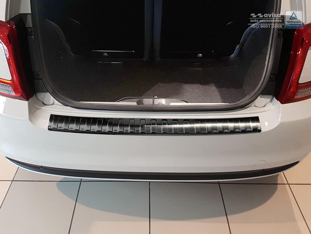 Avisa Schwarz Edelstahl Heckstossstangenschutz kompatibel mit Dacia Sandero III 2020-2022 & Facelift