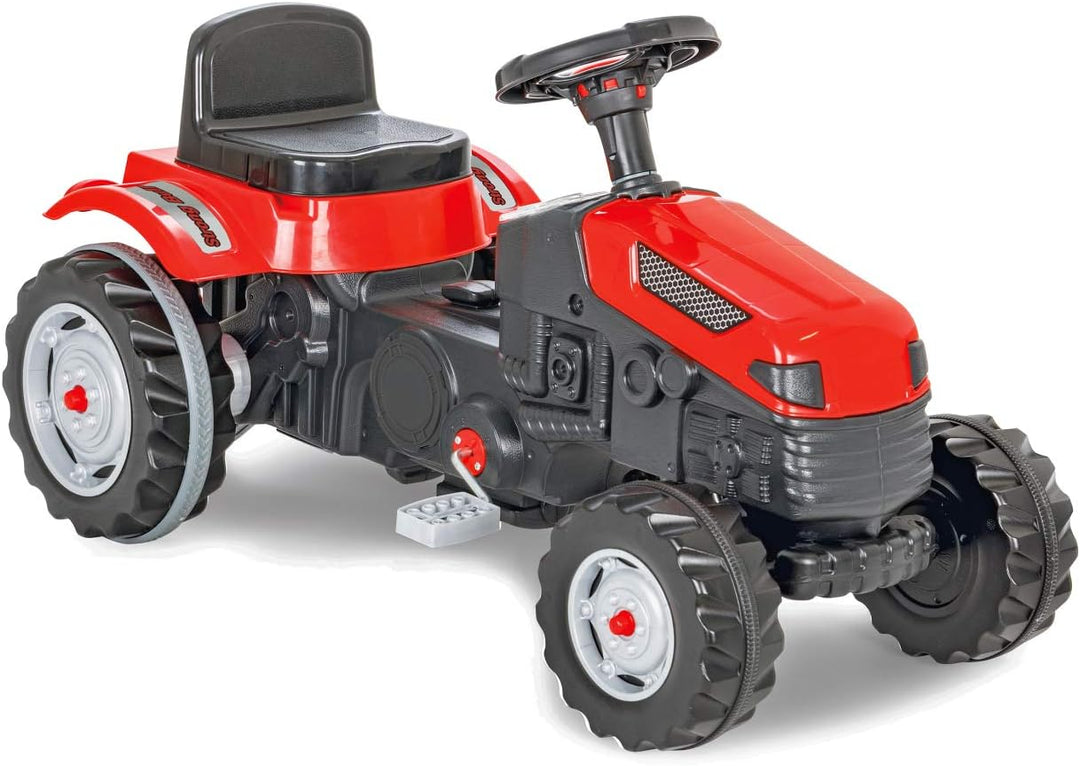 Trettraktor Strong Bull – Kippschutz, Antrieb durch Treten der Pedale, leichtgängiges Lenkradsystem,