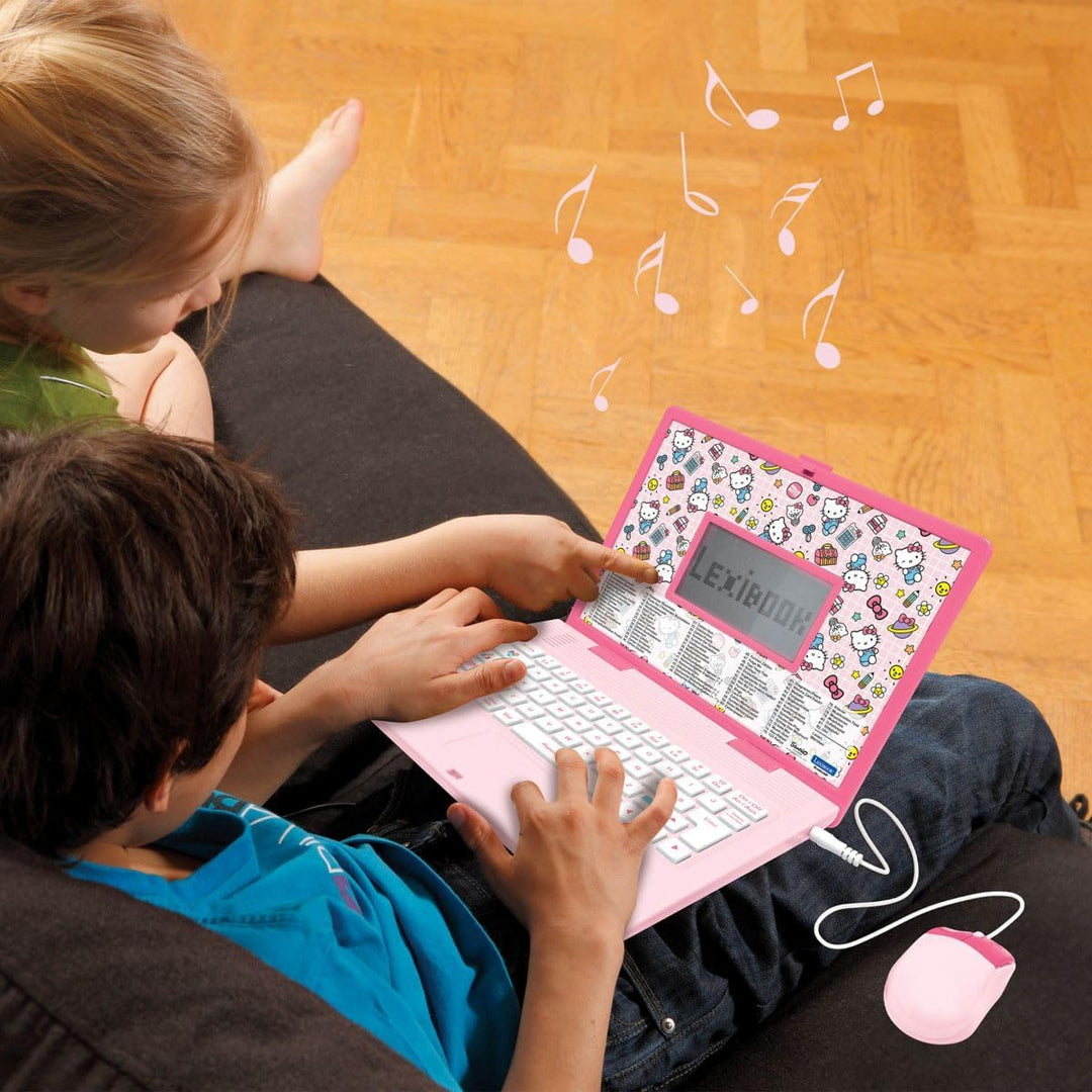 Lexibook, Hello Kitty, Zweisprachiger Lern-Laptop Englisch/Deutsch,164 Aktivitäten: Sprache, Schreib