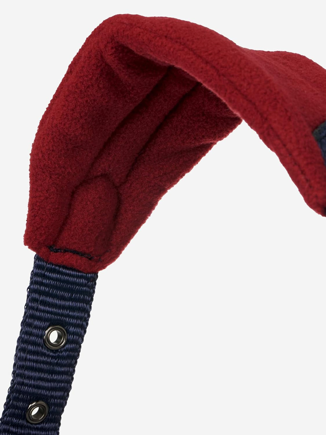 LeMieux Vogue Fleece Headcollar and Leadrope Halfter, Cob Burgunderrot/Marineblau